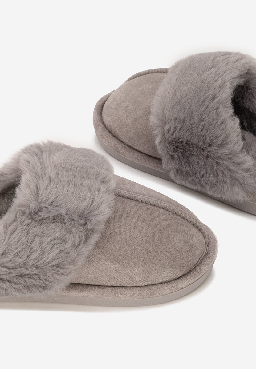 Pantofola donna invernale Krinia grigio