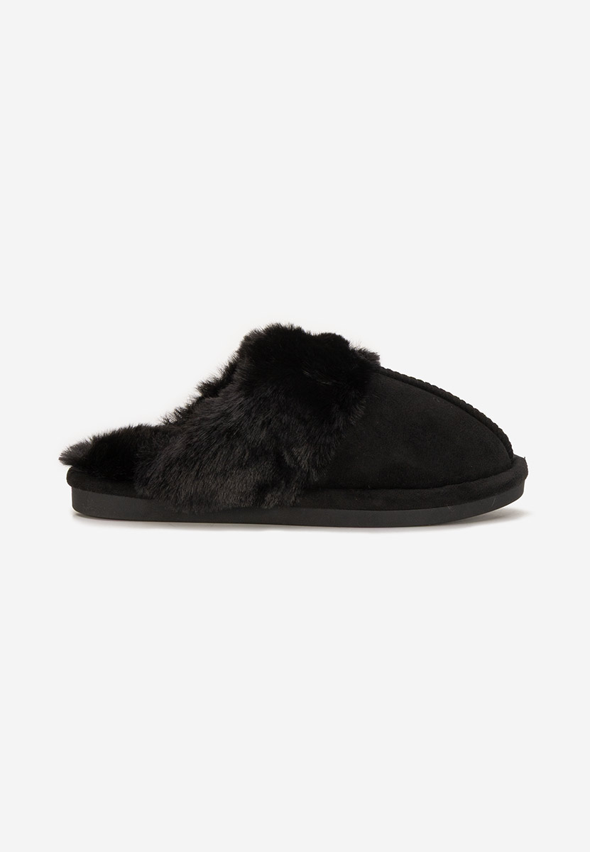 Pantofola donna invernale Krinia nero