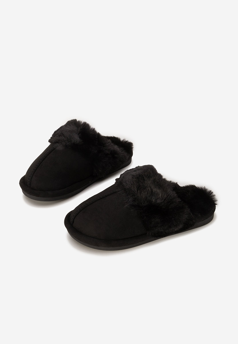 Pantofola donna invernale Krinia nero