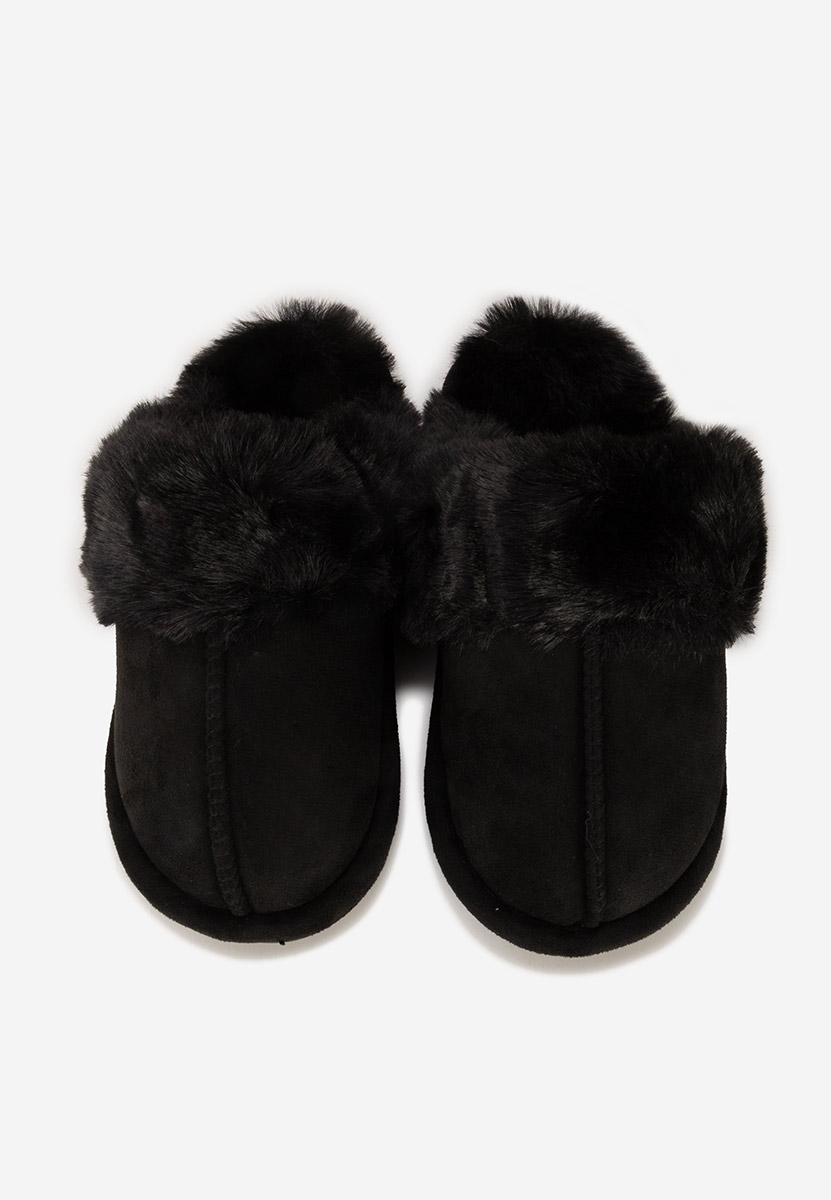 Pantofola donna invernale Krinia nero