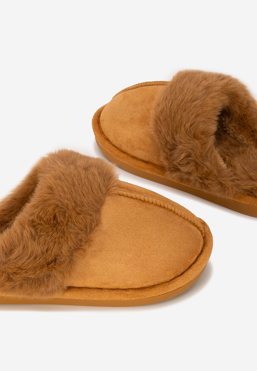 Pantofola donna invernale Krinia camel