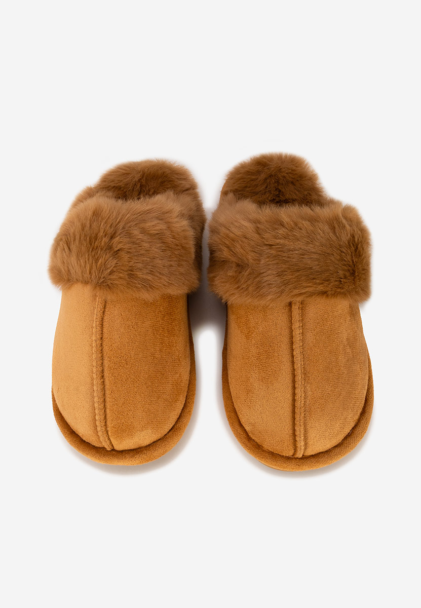 Pantofola donna invernale Krinia camel