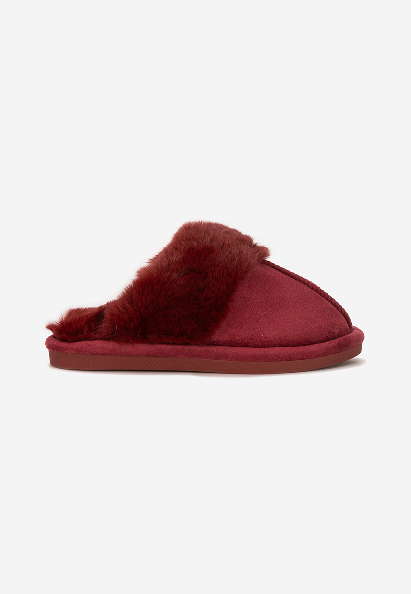 Pantofola donna invernale Krinia granata