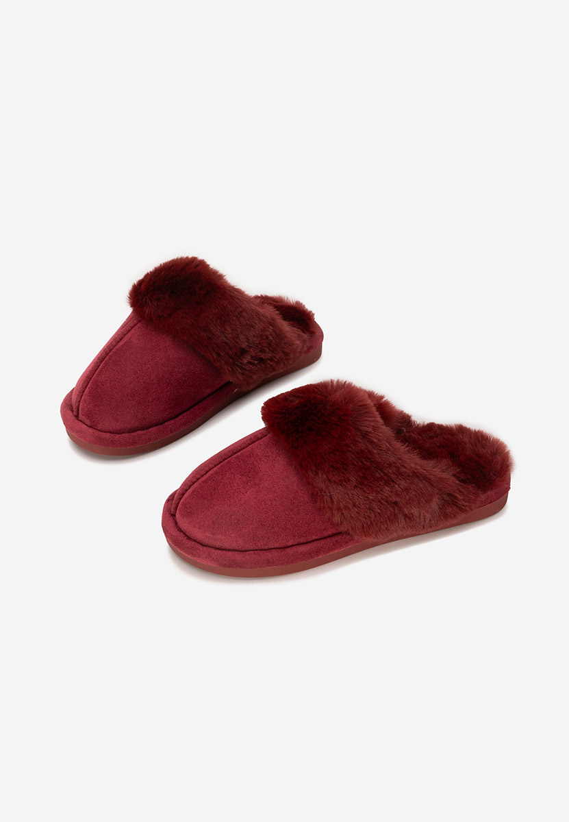 Pantofola donna invernale Krinia granata