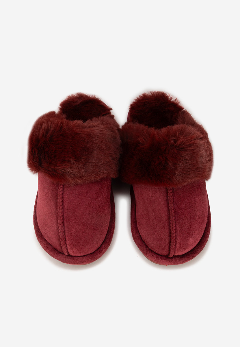 Pantofola donna invernale Krinia granata