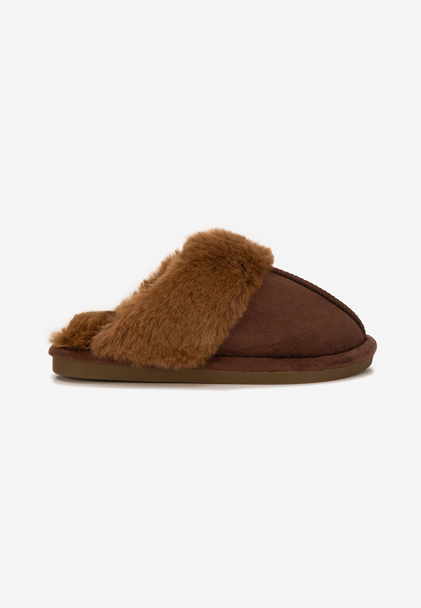 Pantofola donna invernale Krinia marrone