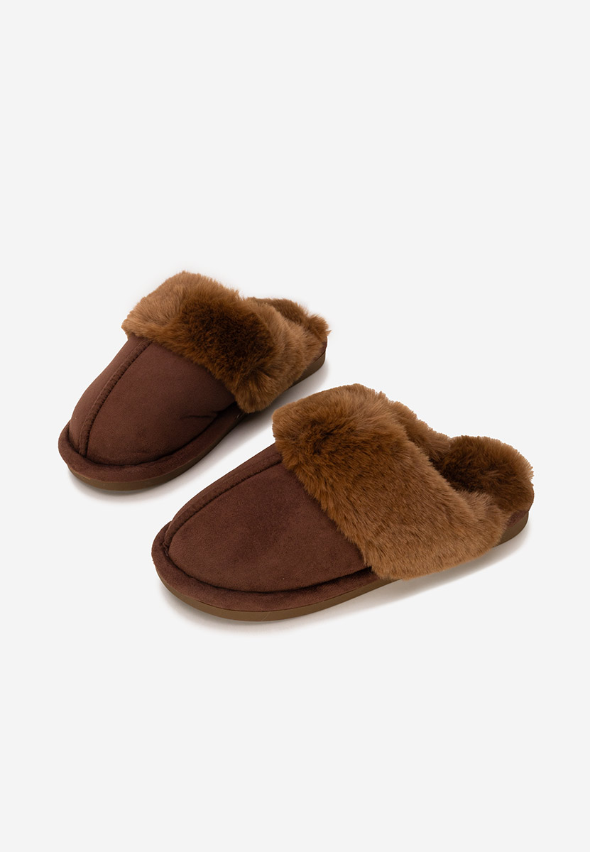 Pantofola donna invernale Krinia marrone