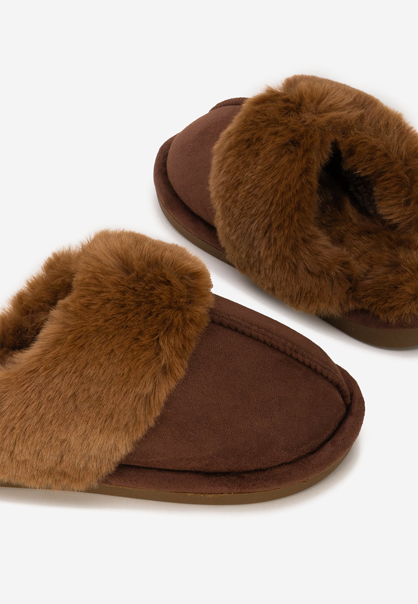 Pantofola donna invernale Krinia marrone