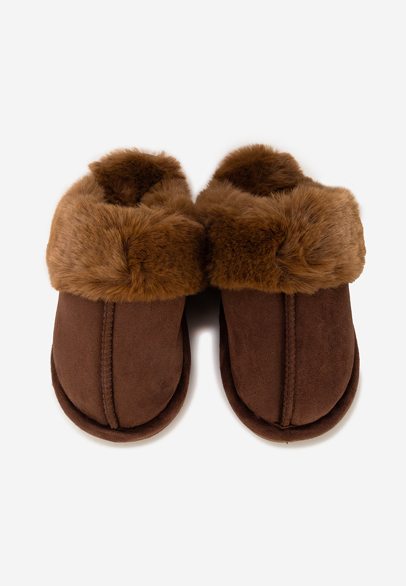 Pantofola donna invernale Krinia marrone