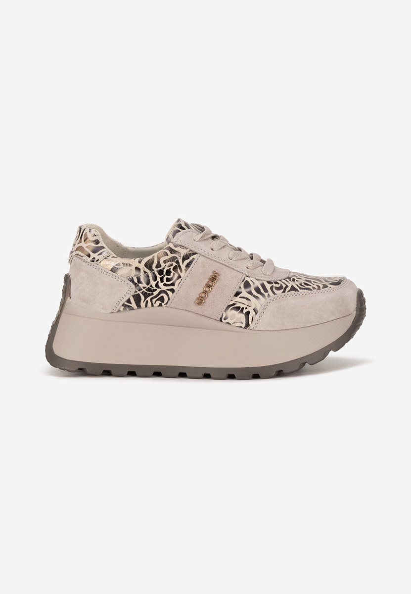 Sneakers con plateau Densia V2 beige