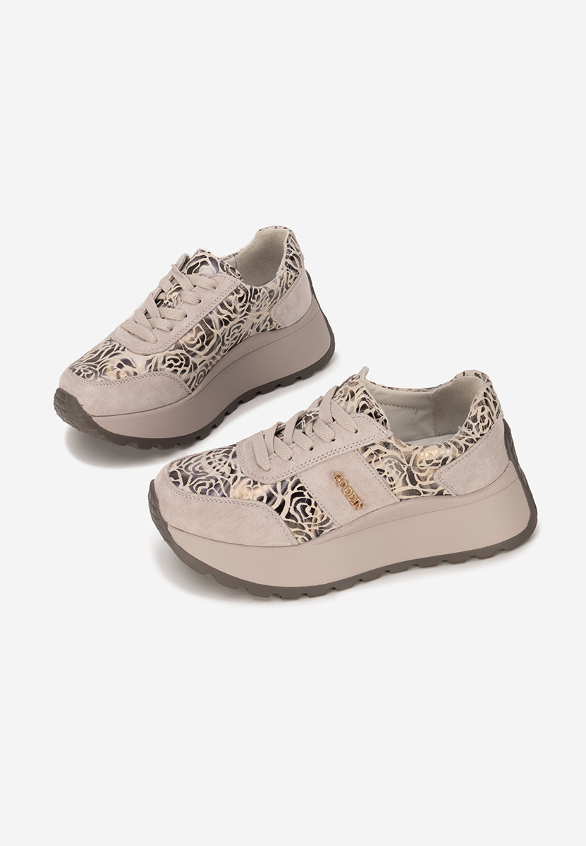 Sneakers con plateau Densia V2 beige