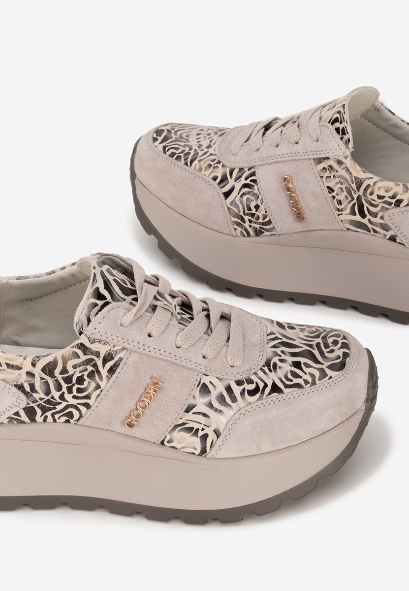 Sneakers con plateau Densia V2 beige