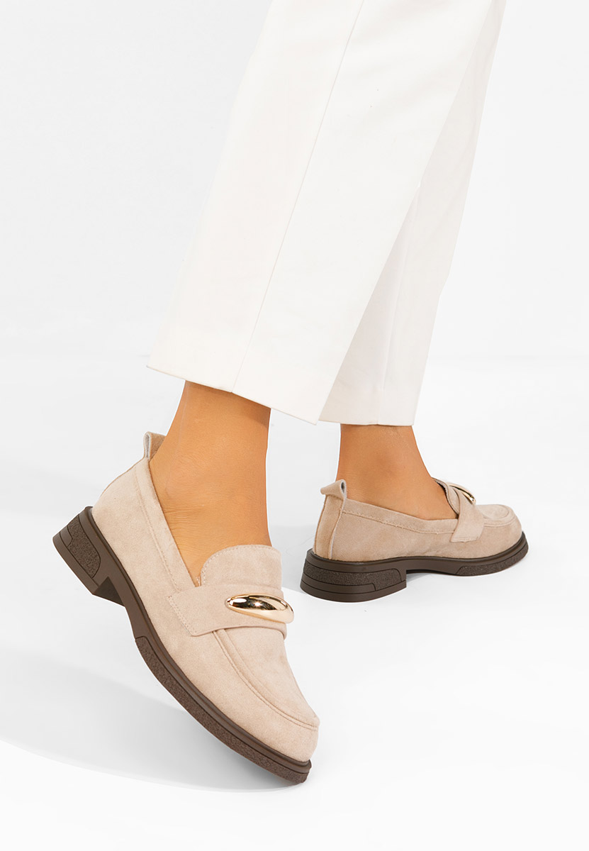 Mocassini da donna Lebraya beige