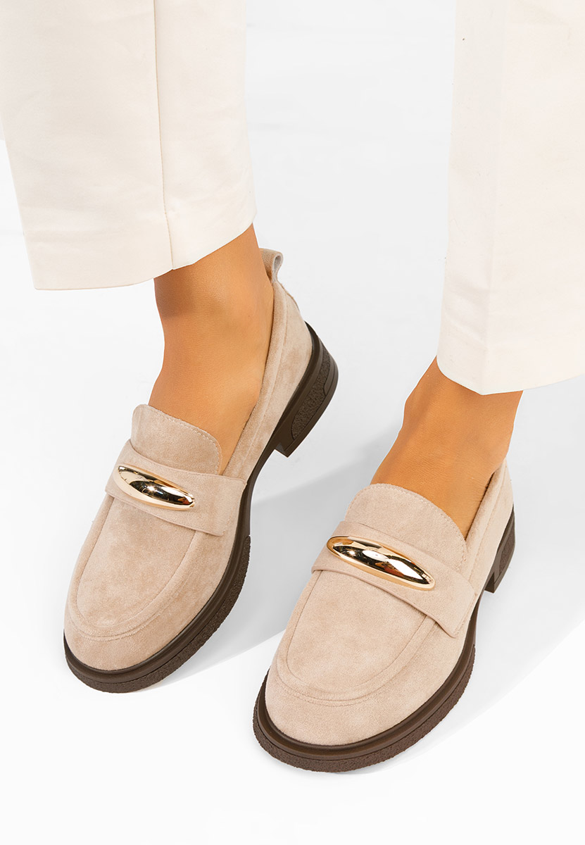 Mocassini da donna Lebraya beige