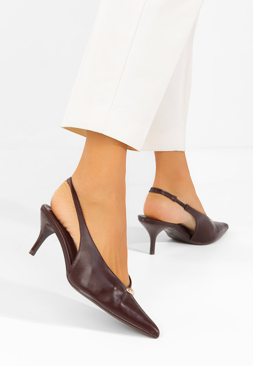 Décolleté Slingback Elvonea bordeaux