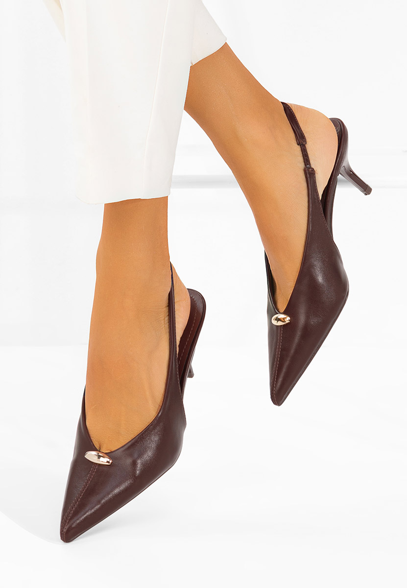 Décolleté Slingback Elvonea bordeaux