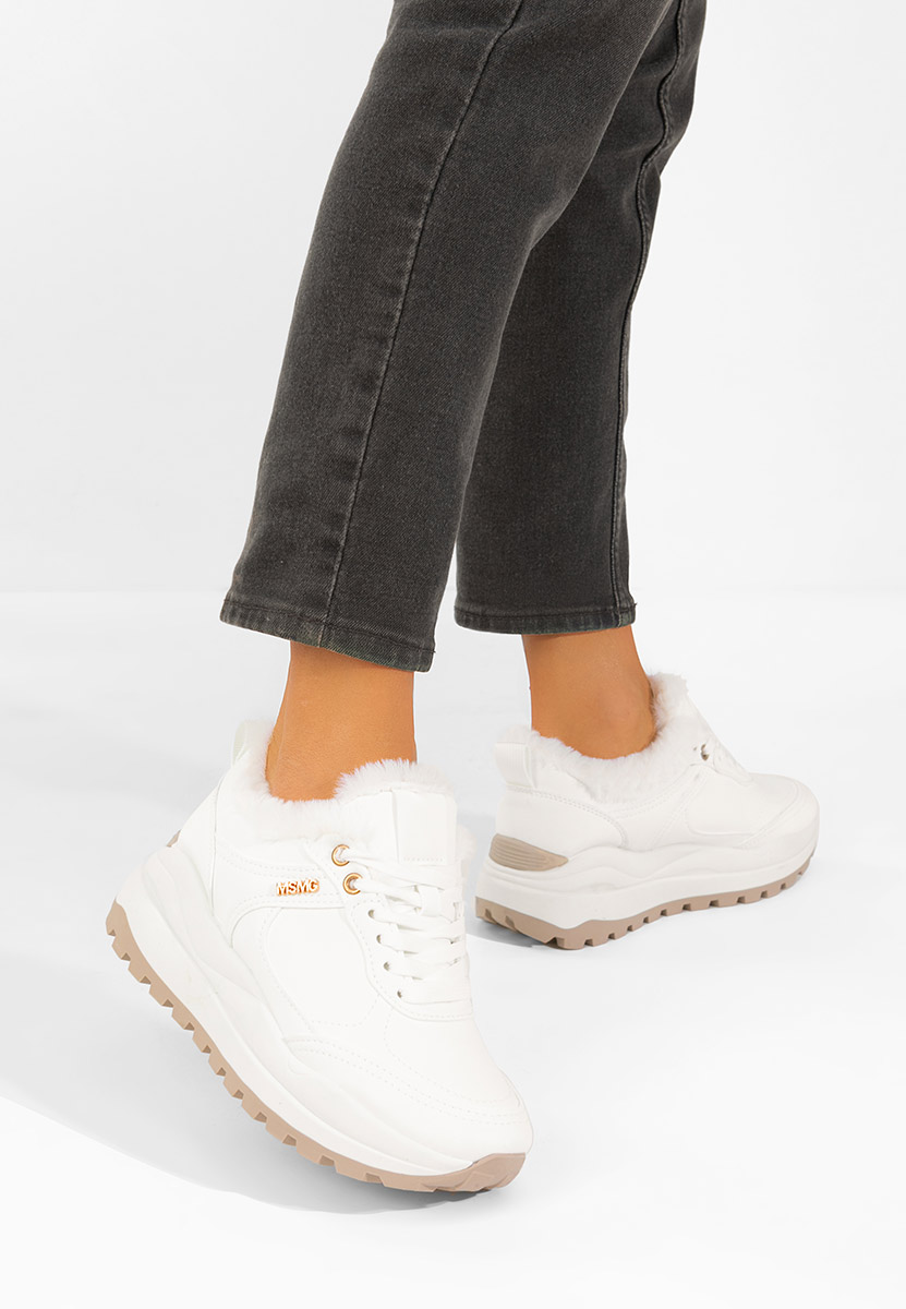Sneakers con plateau Misay V2 bianche