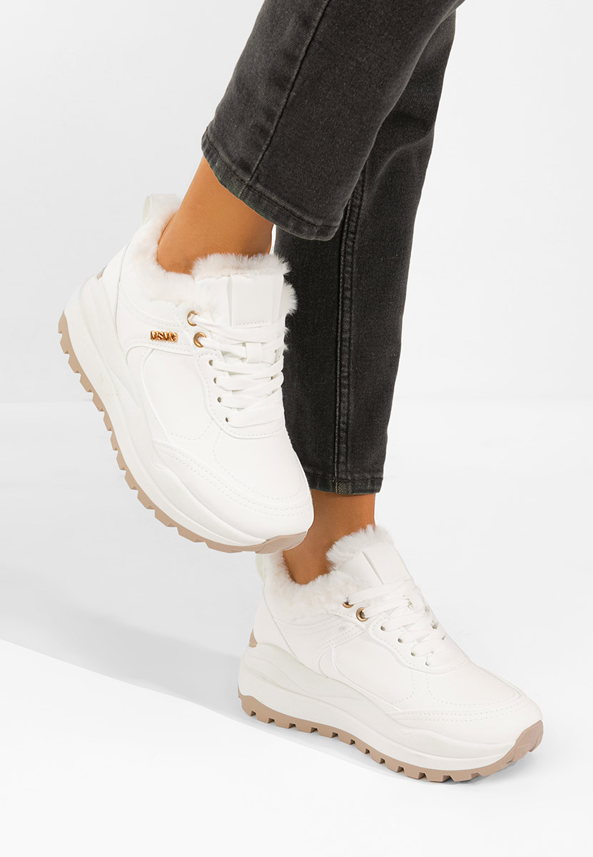 Sneakers con plateau Misay V2 bianche