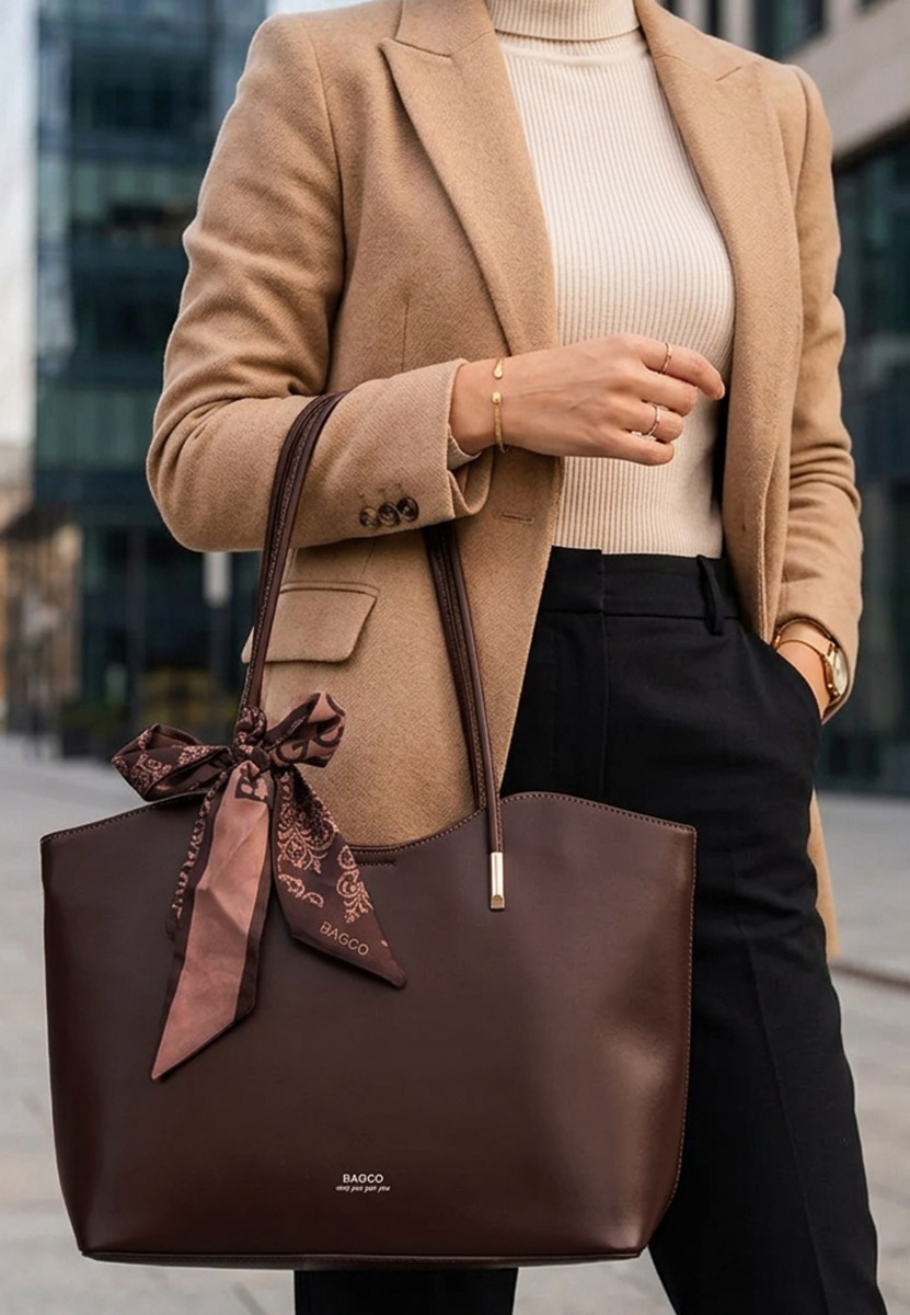 Borsa a spalla Masarea marrone