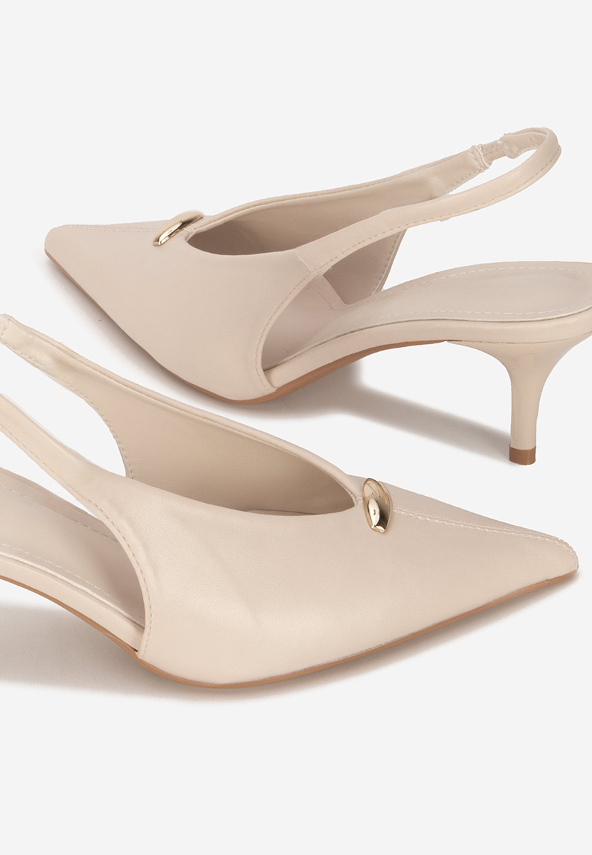 Décolleté Slingback Elvonea beige
