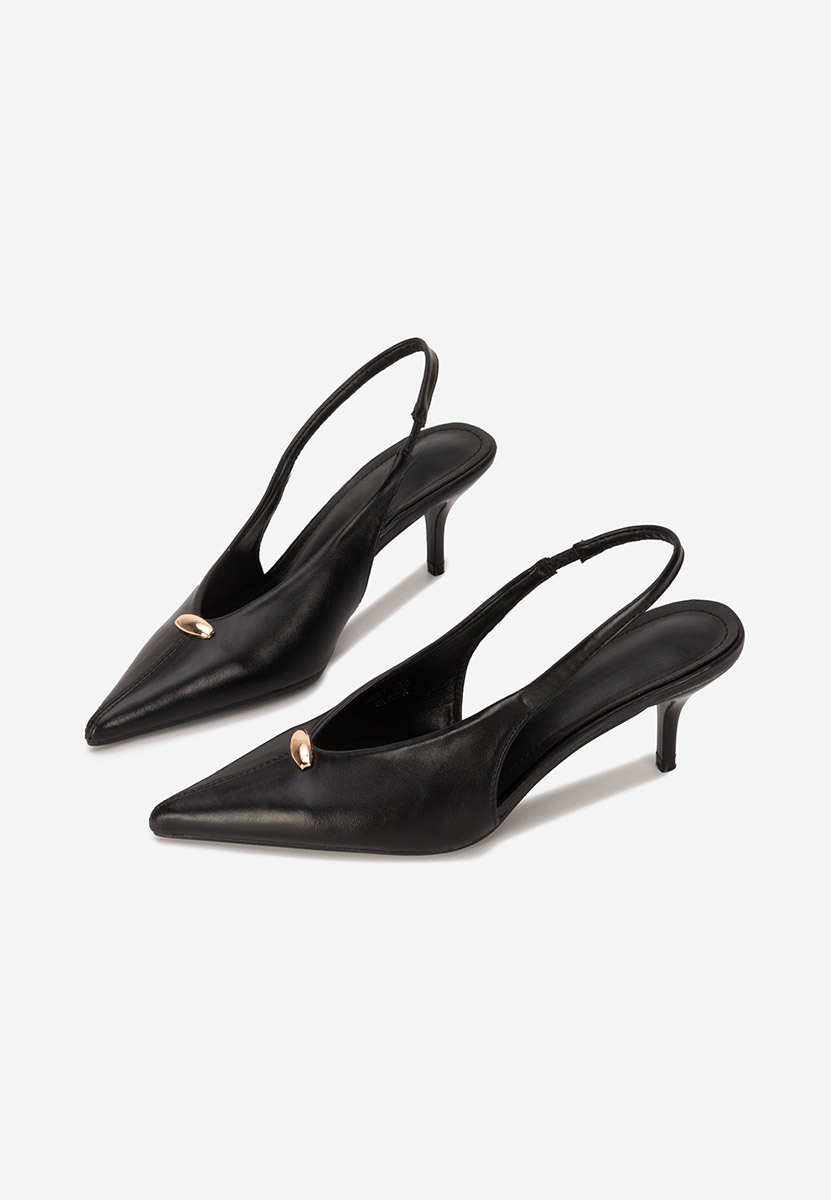 Décolleté Slingback Elvonea nere