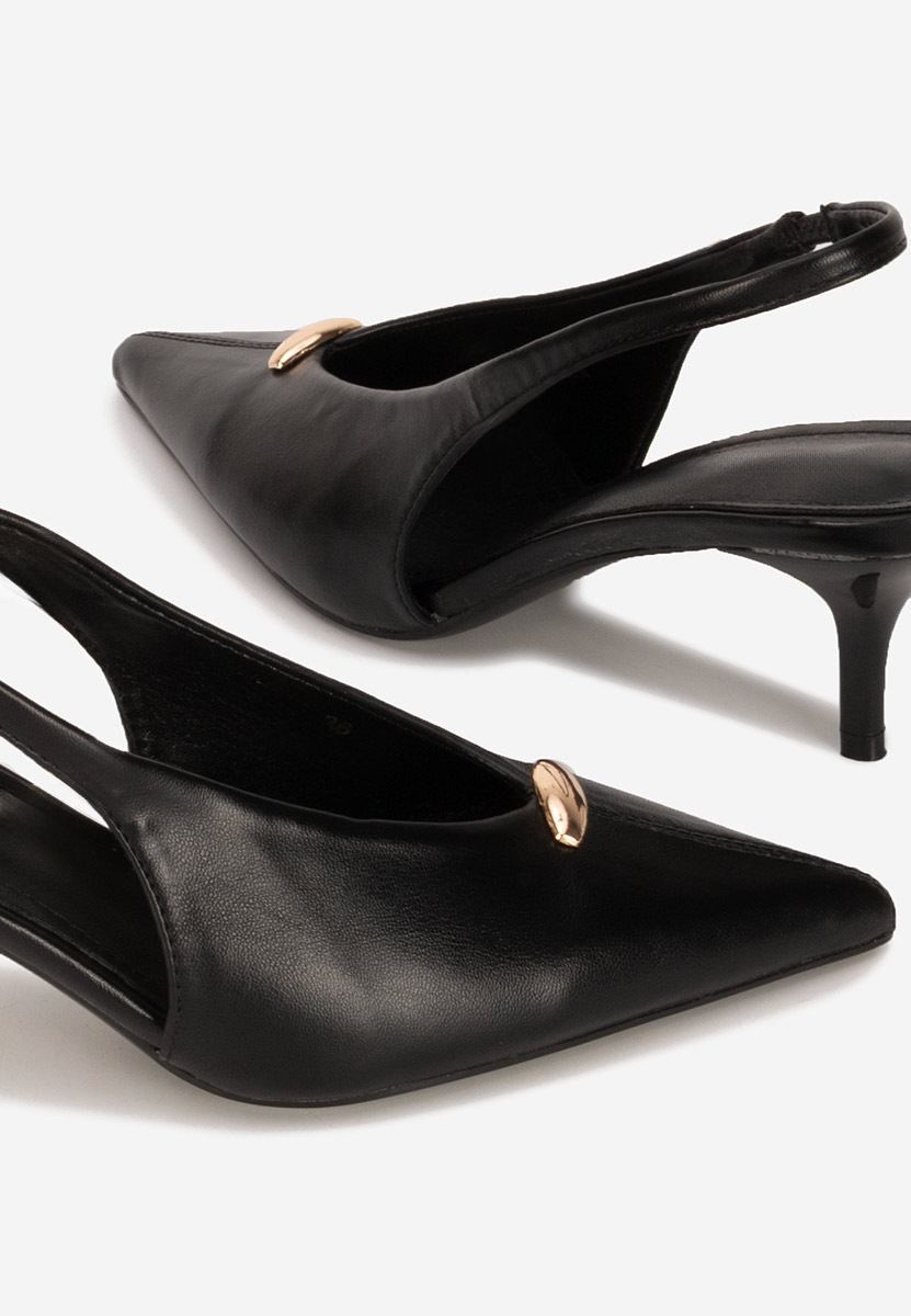 Décolleté Slingback Elvonea nere