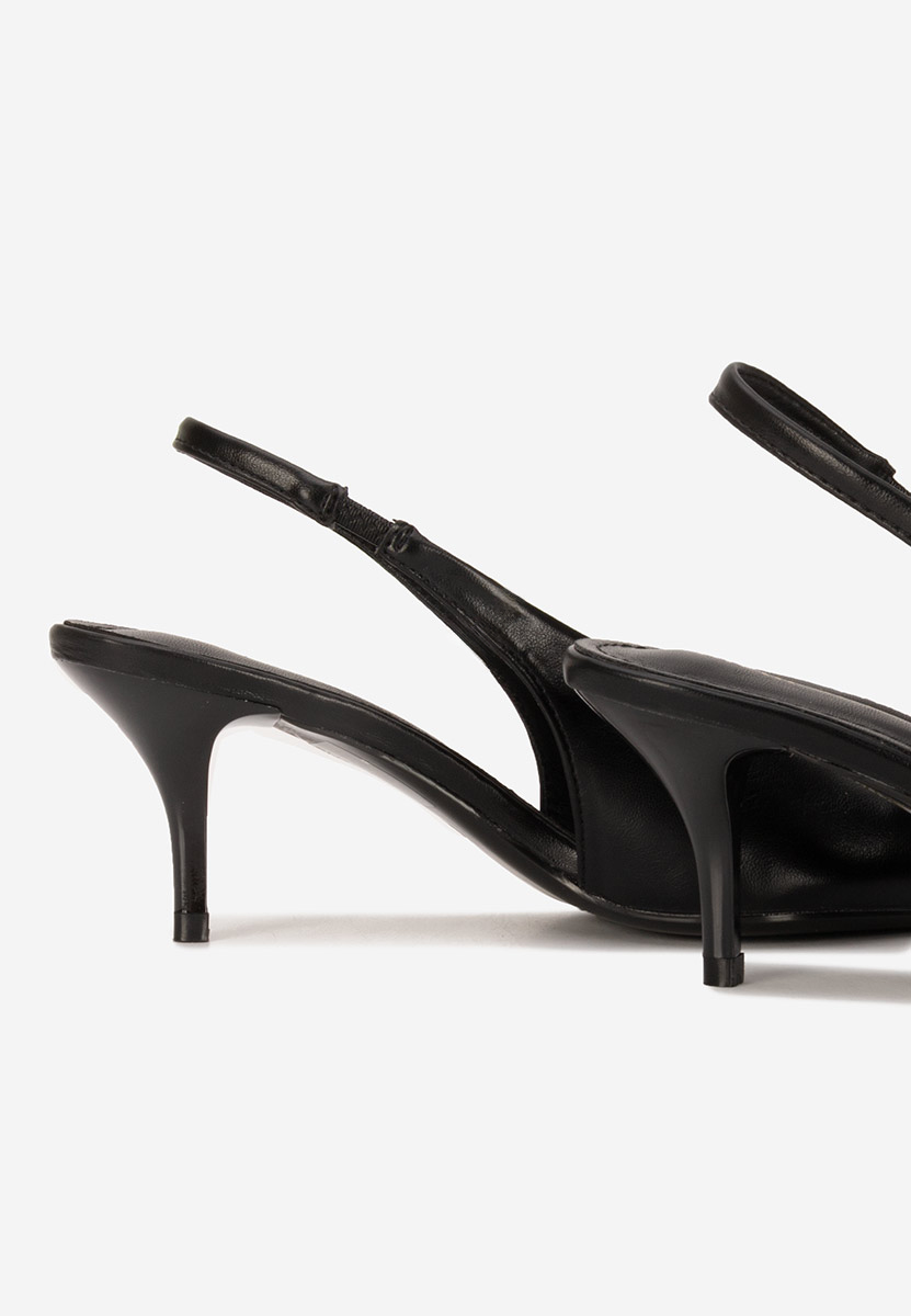 Décolleté Slingback Elvonea nere