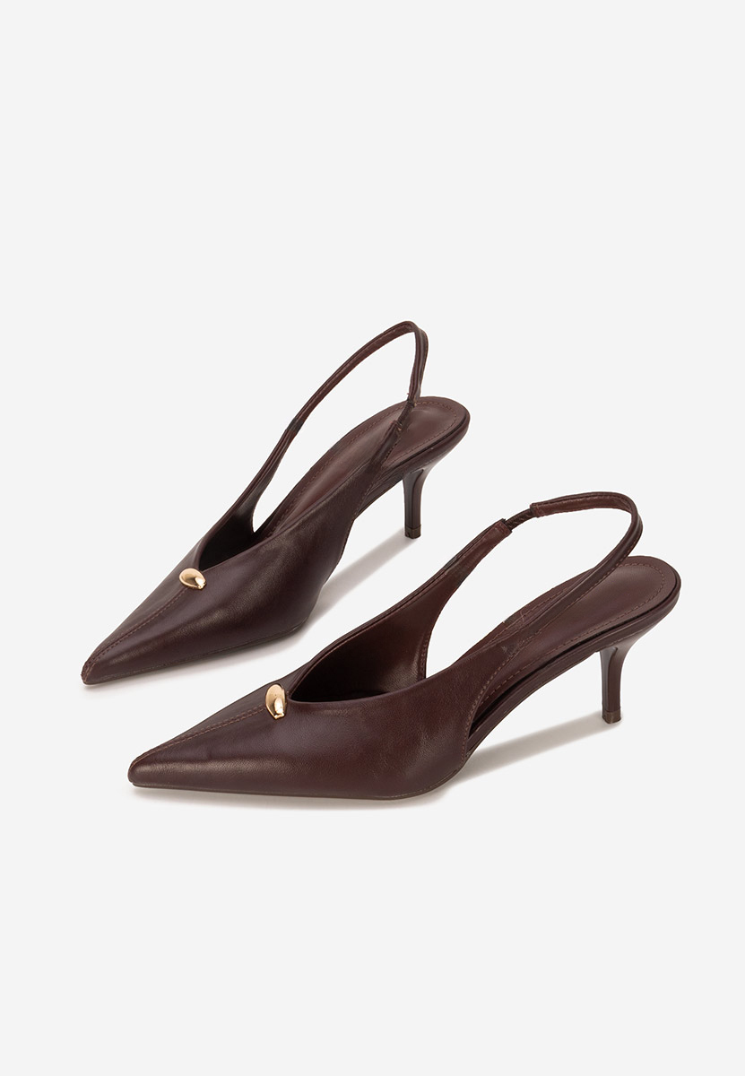 Décolleté Slingback Elvonea bordeaux