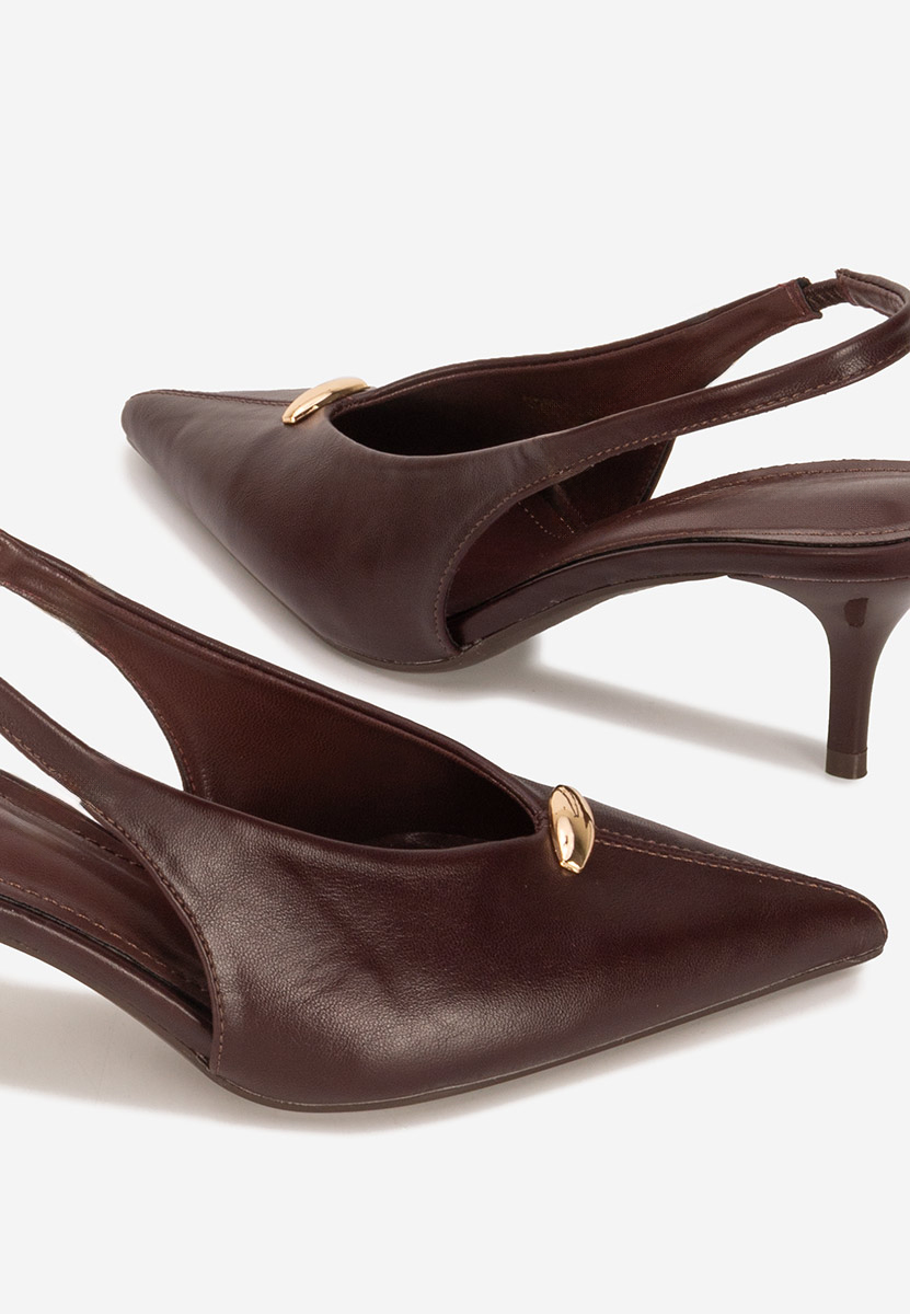 Décolleté Slingback Elvonea bordeaux