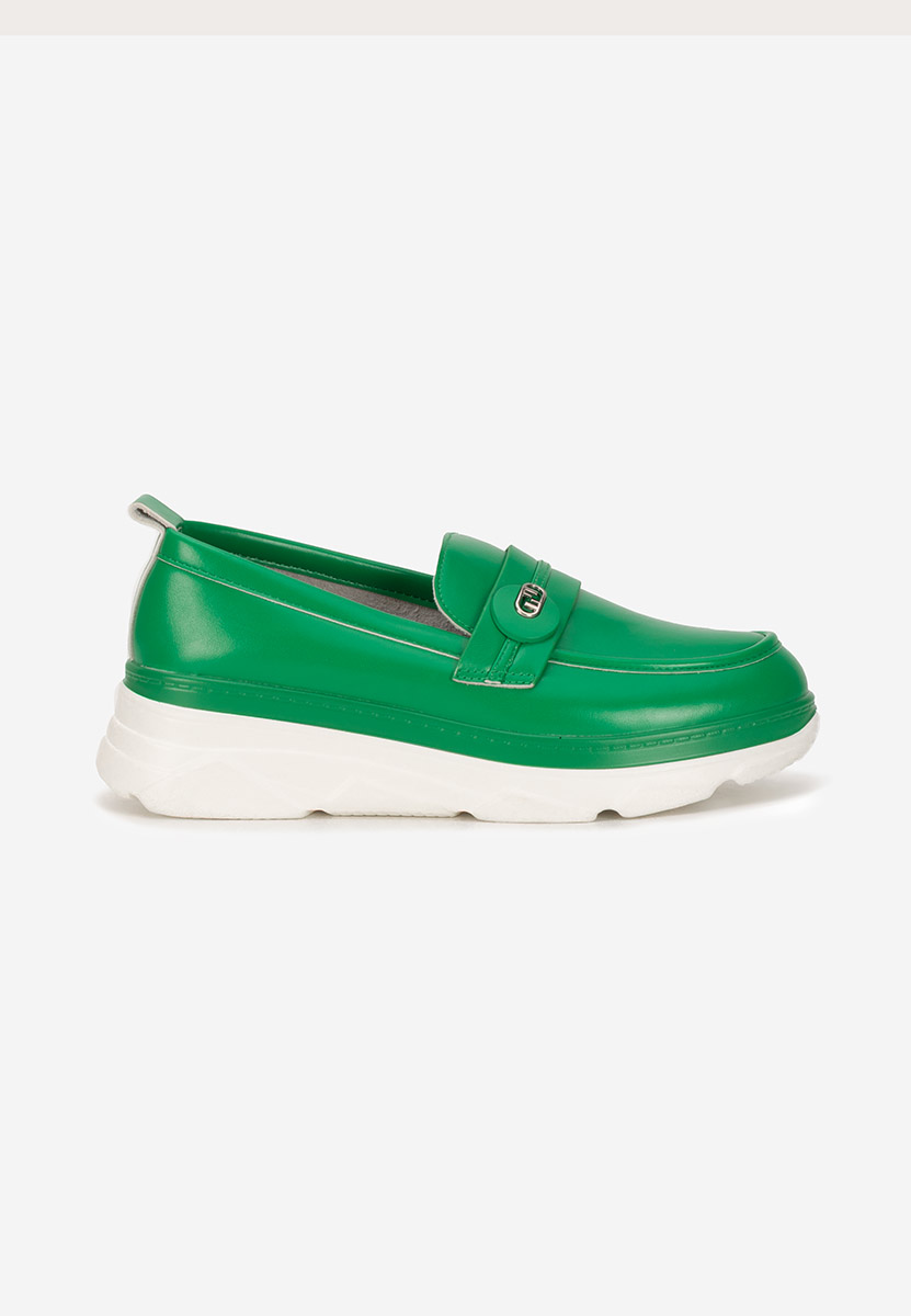 Mocassini donna platform Anhelica verdi