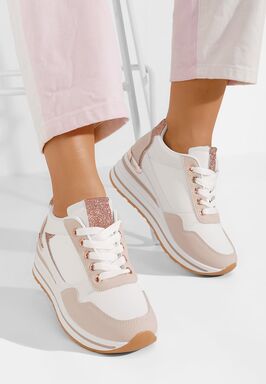 Sneakers con zeppa Bienna rosa