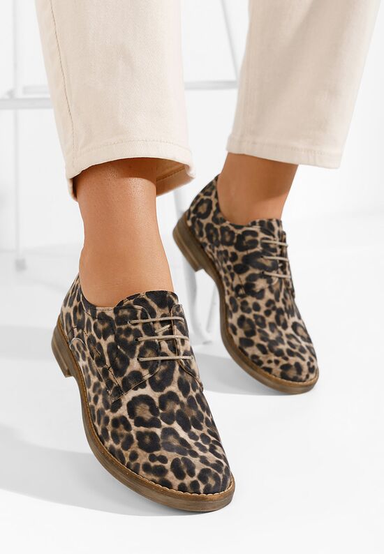 Scarpe derby pelle Otivera Leopardi, Misura: 37 - zapatos