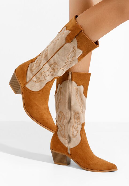 Stivali cowboy donna Kania Camel, Misura: 37 - zapatos