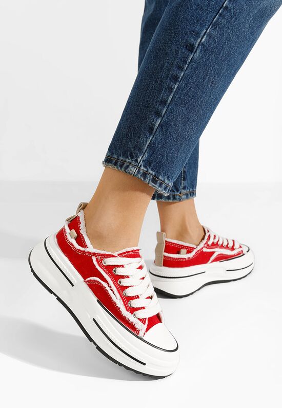Scarpe da ginnastica con piattaforma Nena rosso, Misura: 40 - zapatos