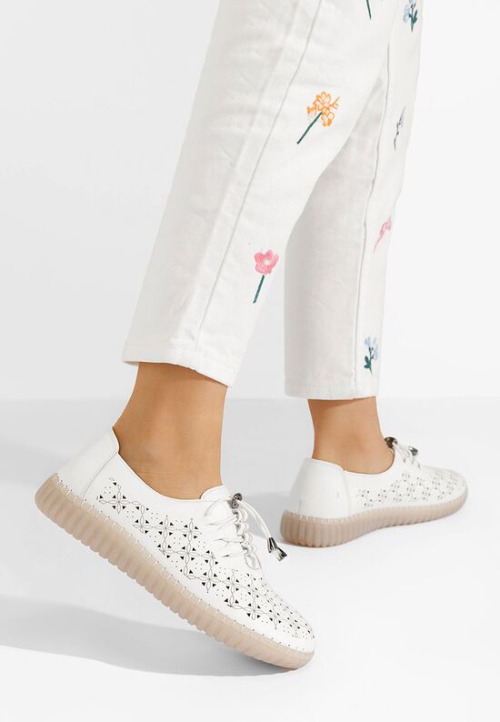 Scarpe basse donna Emaly bianchi, Misura: 41 - zapatos